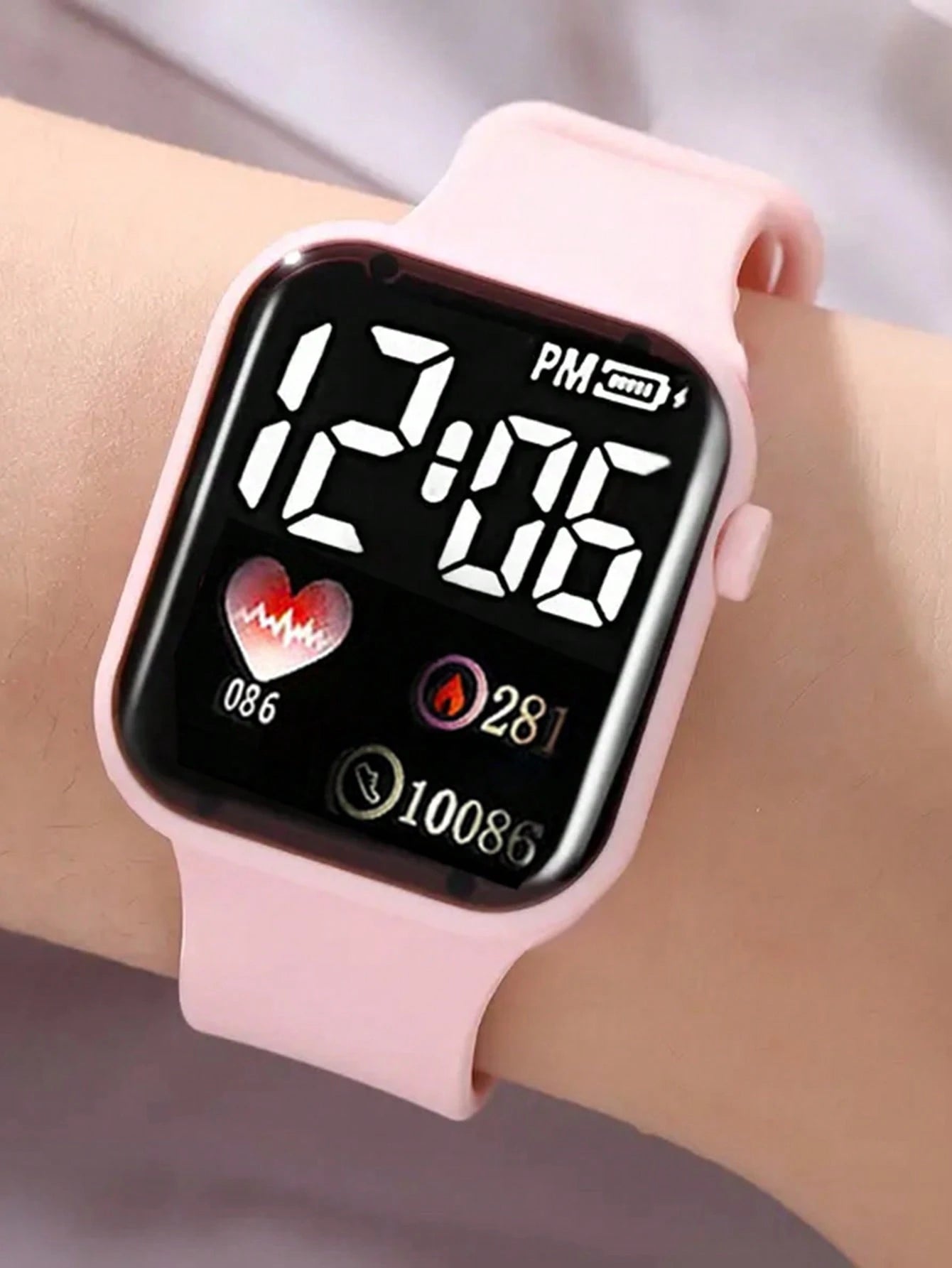 LED Electronic Watch And Butterfly Bracelet, Necklace, Ring, Earring Set, Suitable For School, Holiday, Party Gifts