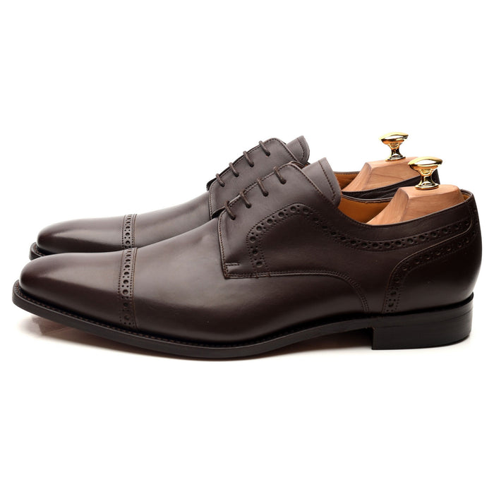 'Leo' Dark Brown Leather Derby UK 10 G
