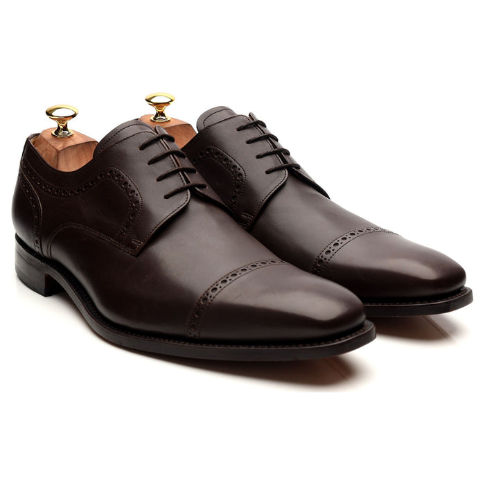'Leo' Dark Brown Leather Derby UK 10 G