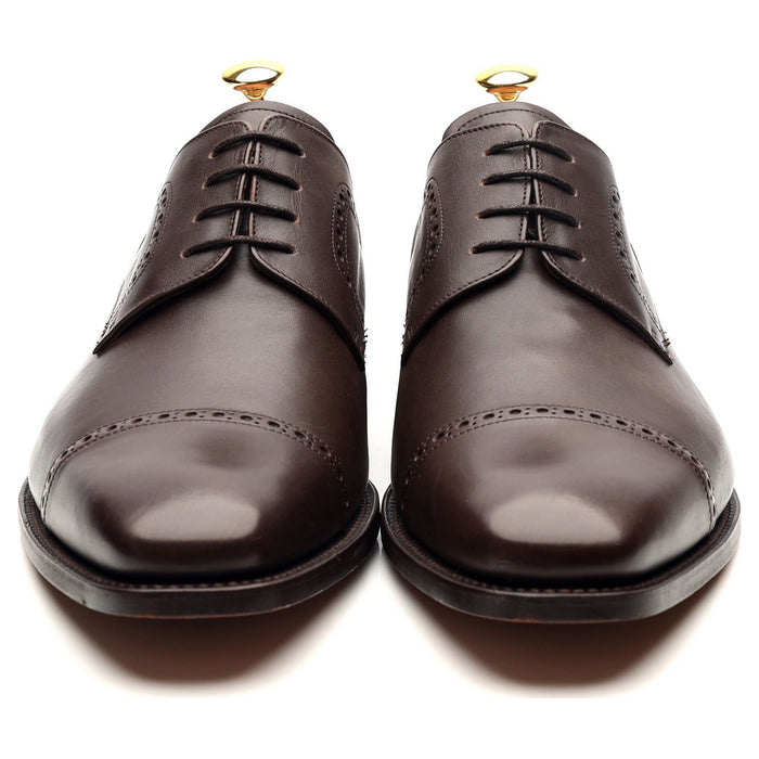 'Leo' Dark Brown Leather Derby UK 10 G