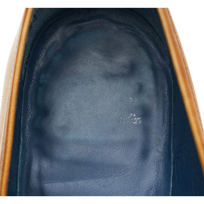 'Leonardo' Tan Brown Leather Loafers 11 F