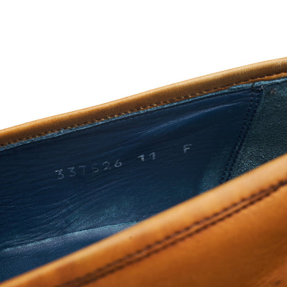 'Leonardo' Tan Brown Leather Loafers 11 F