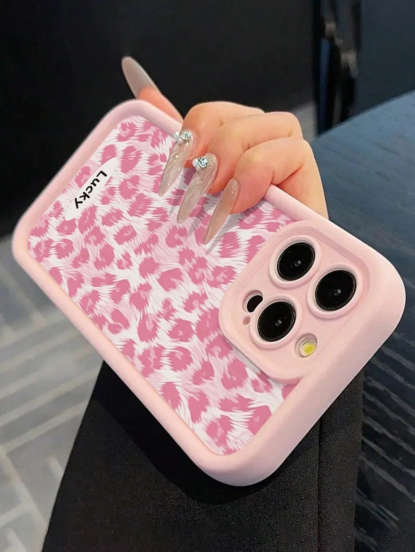 Leopard Print Painted Premium Grooved Skin-Feel Thick Anti-Drop Phone Case Protective Cover Compatible With Ip 17 Ip 17pro Ip 17promax Ip 16 Ip 16pro Ip 16promax IPhone15 IPhone14XR/7/8 Painted Compa