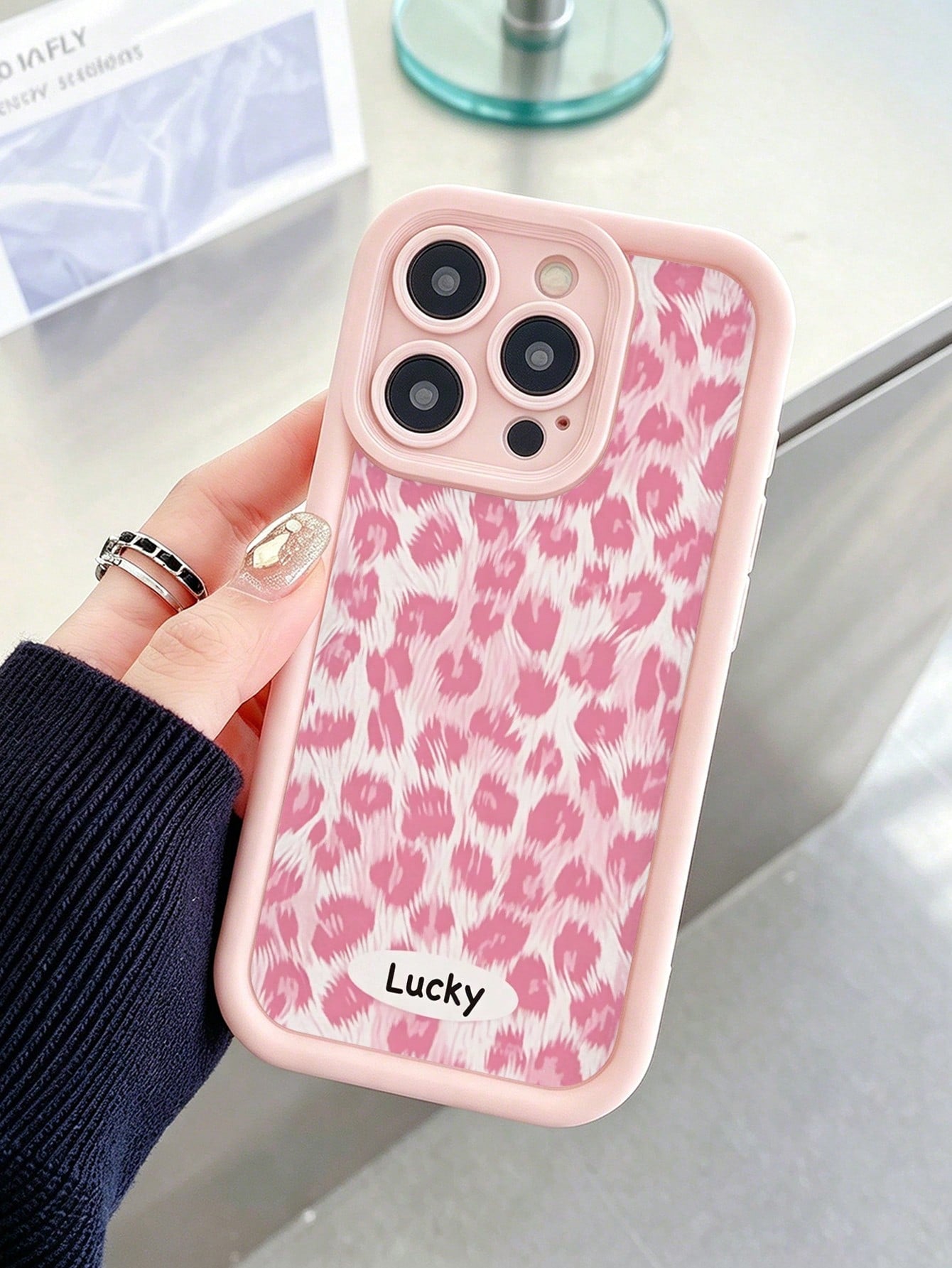 Leopard Print Painted Premium Grooved Skin-Feel Thick Anti-Drop Phone Case Protective Cover Compatible With Ip 17 Ip 17pro Ip 17promax Ip 16 Ip 16pro Ip 16promax IPhone15 IPhone14XR/7/8 Painted Compa