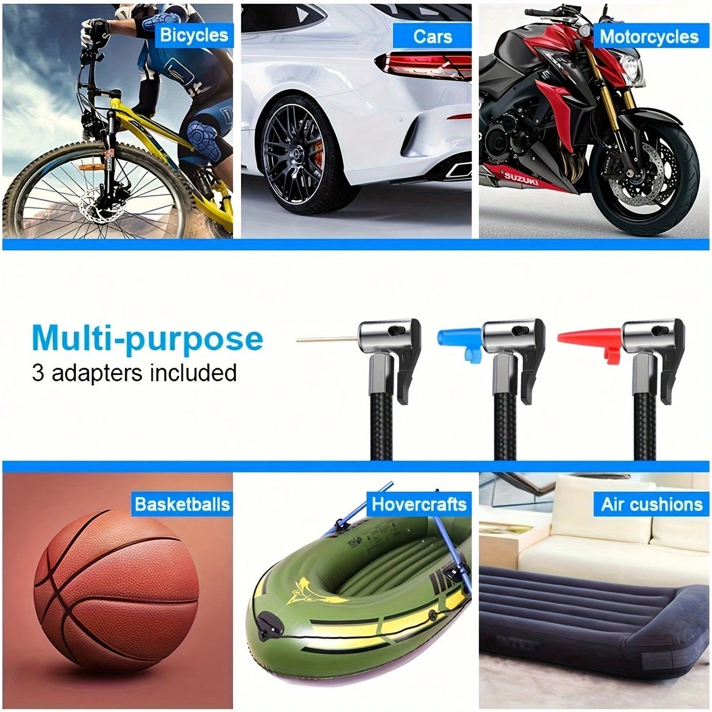 leowin Cordless Digital Tire Inflator, Portable Air Compressor With Auto-Shutoff, Accurate Pressure LCD Display, For Car, Motorcycle, Bike, Ball- Compact, Rechargeable, Compact And Lightweight Design
