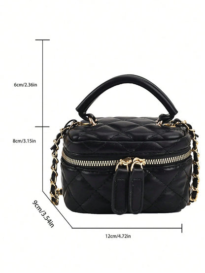 Lightweight Mini Bag, Quilted Bag, Crossbody Bag, Suitable For Girls, College Students And Office Ladies, Perfect For Office, Yellow