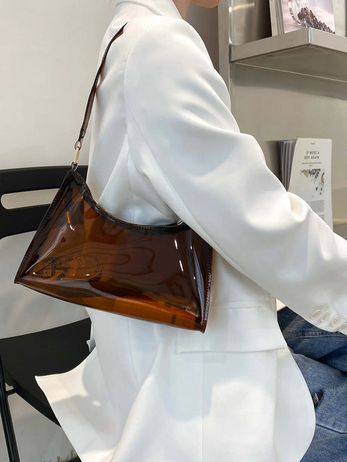 Lightweight,Business Casual Clear Shoulder Bag For Teen Girls Women College Students,Rookies & White-Collar Workers Perfect For Office,College,Work,Business,Commute,Outdoors, Travel, Outings, Waterpr