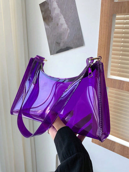 Lightweight,Business Casual Clear Shoulder Bag For Teen Girls Women College Students,Rookies & White-Collar Workers Perfect For Office,College,Work,Business,Commute,Outdoors, Travel, Outings, Waterpr