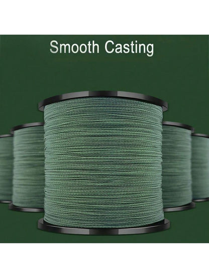 LineThink 328 Yards/300M 4-Strand Durable PE X4 Braided Fishing Line, 10-100 Lbs Tensile Strength, Smooth Casting, Super Tough, Abrasion Resistant, Suitable For Sea Fishing, Surf Fishing, Lure Fishing