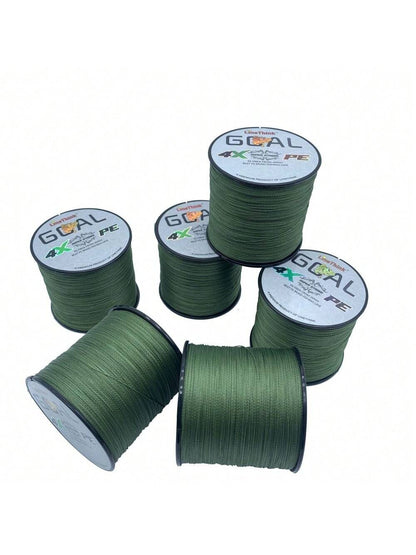 LineThink 328 Yards/300M 4-Strand Durable PE X4 Braided Fishing Line, 10-100 Lbs Tensile Strength, Smooth Casting, Super Tough, Abrasion Resistant, Suitable For Sea Fishing, Surf Fishing, Lure Fishing