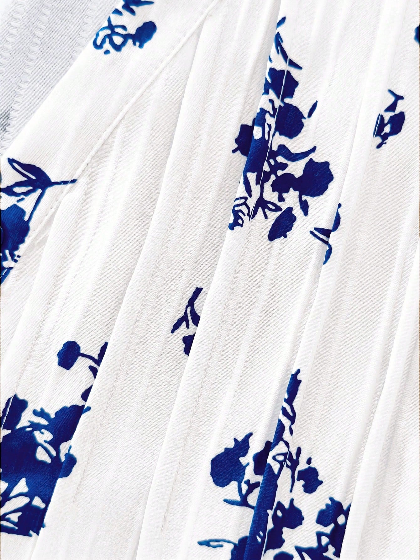 Linhara Plus Size Women Casual Vacation Floral Print Ruffle Trim Shirt