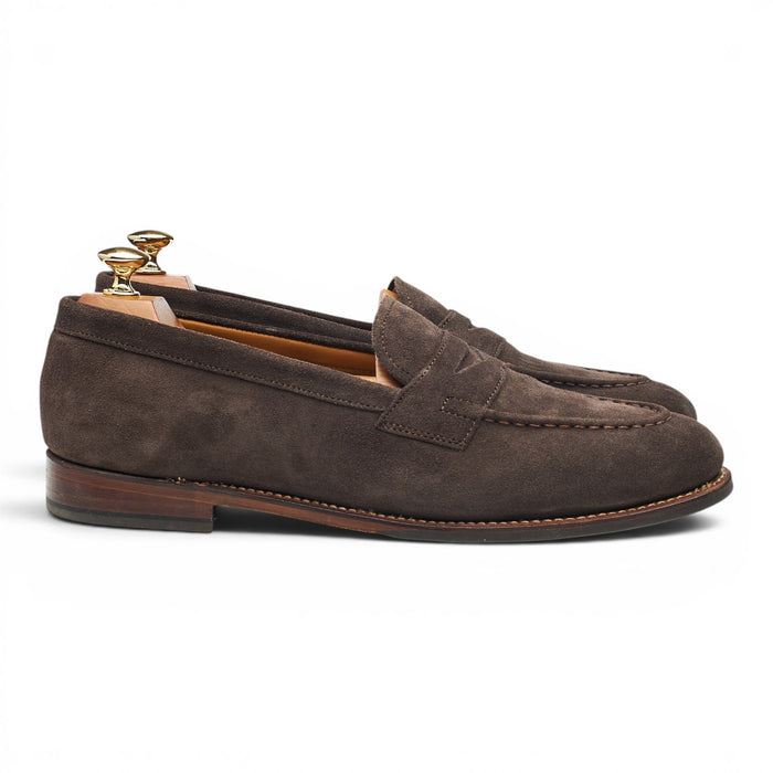 'Lloyd' Taupe Brown Suede Loafers UK 9.5 E