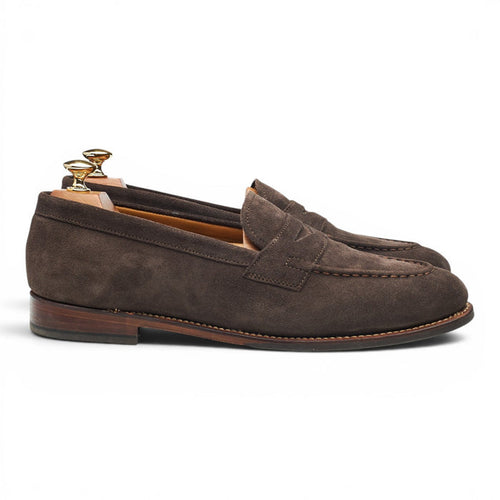 'Lloyd' Taupe Brown Suede Loafers UK 9.5 E