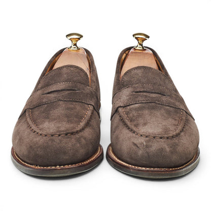 'Lloyd' Taupe Brown Suede Loafers UK 9.5 E