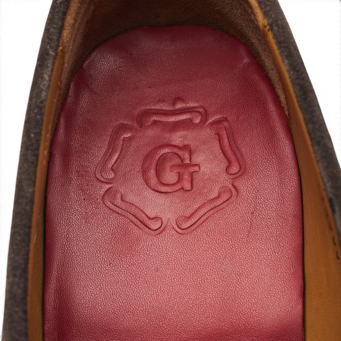 'Lloyd' Taupe Brown Suede Loafers UK 9.5 E