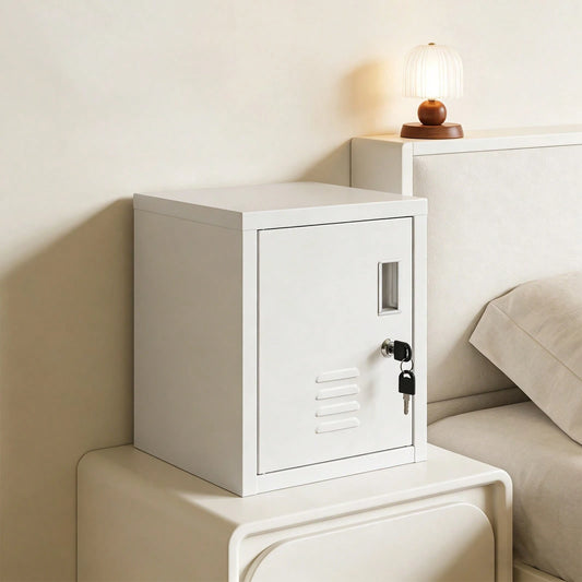 LOYALHEARTDY Storage Cabinet, Lockable Storage Cabinet, Free Standing Small Storage Cabinet
