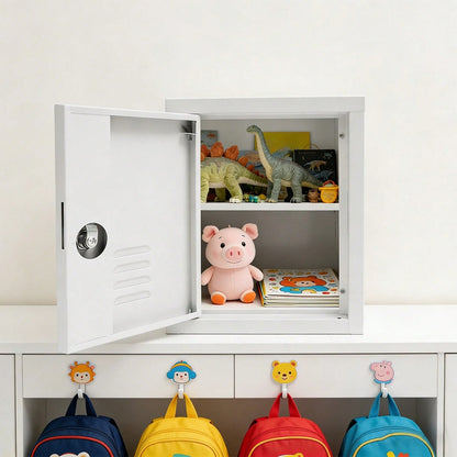 LOYALHEARTDY Storage Cabinet, Lockable Storage Cabinet, Free Standing Small Storage Cabinet