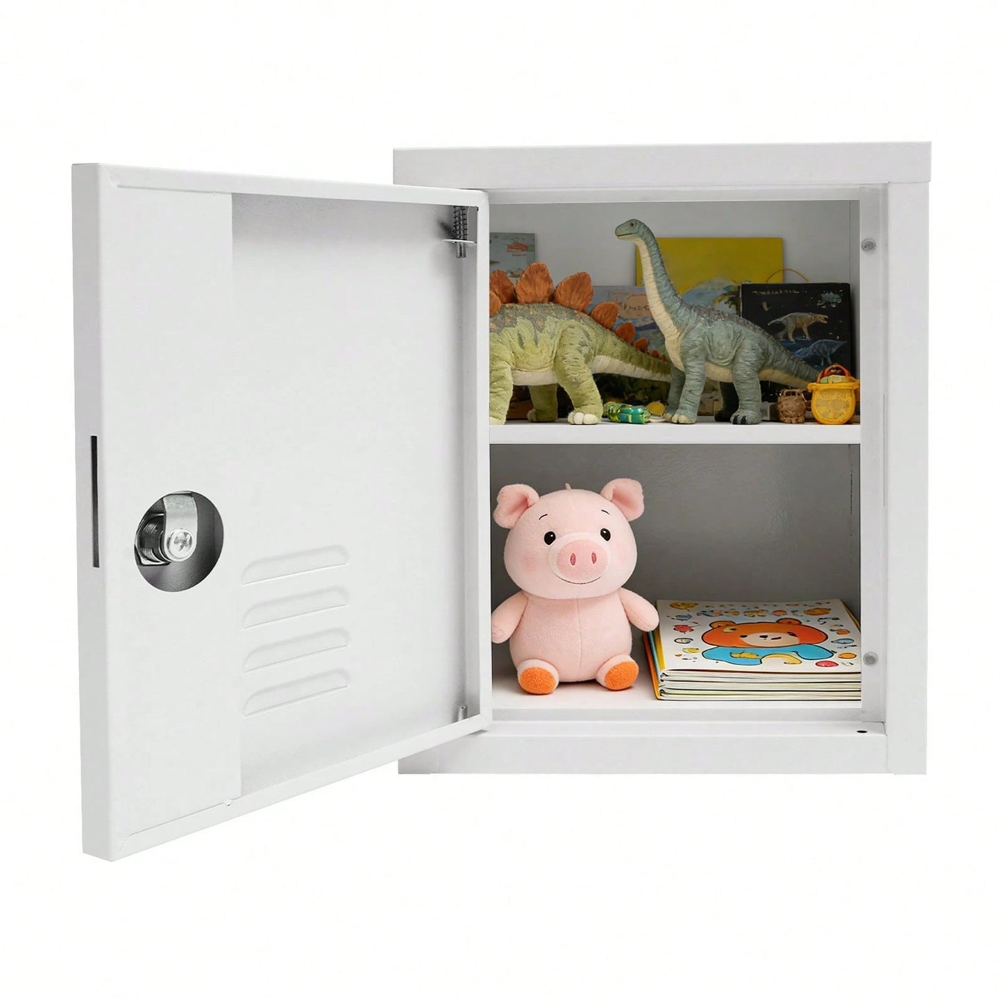 LOYALHEARTDY Storage Cabinet, Lockable Storage Cabinet, Free Standing Small Storage Cabinet
