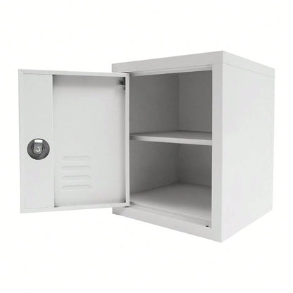 LOYALHEARTDY Storage Cabinet, Lockable Storage Cabinet, Free Standing Small Storage Cabinet