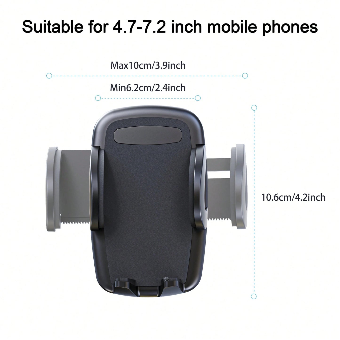 LRBH Solid Car & Truck Phone Holder, 11.8 Inch Gooseneck Long Arm, Industrial Grade Strong Suction Cup Phone Mount, Anti-Shake Stabilizer, Suitable For All Phones