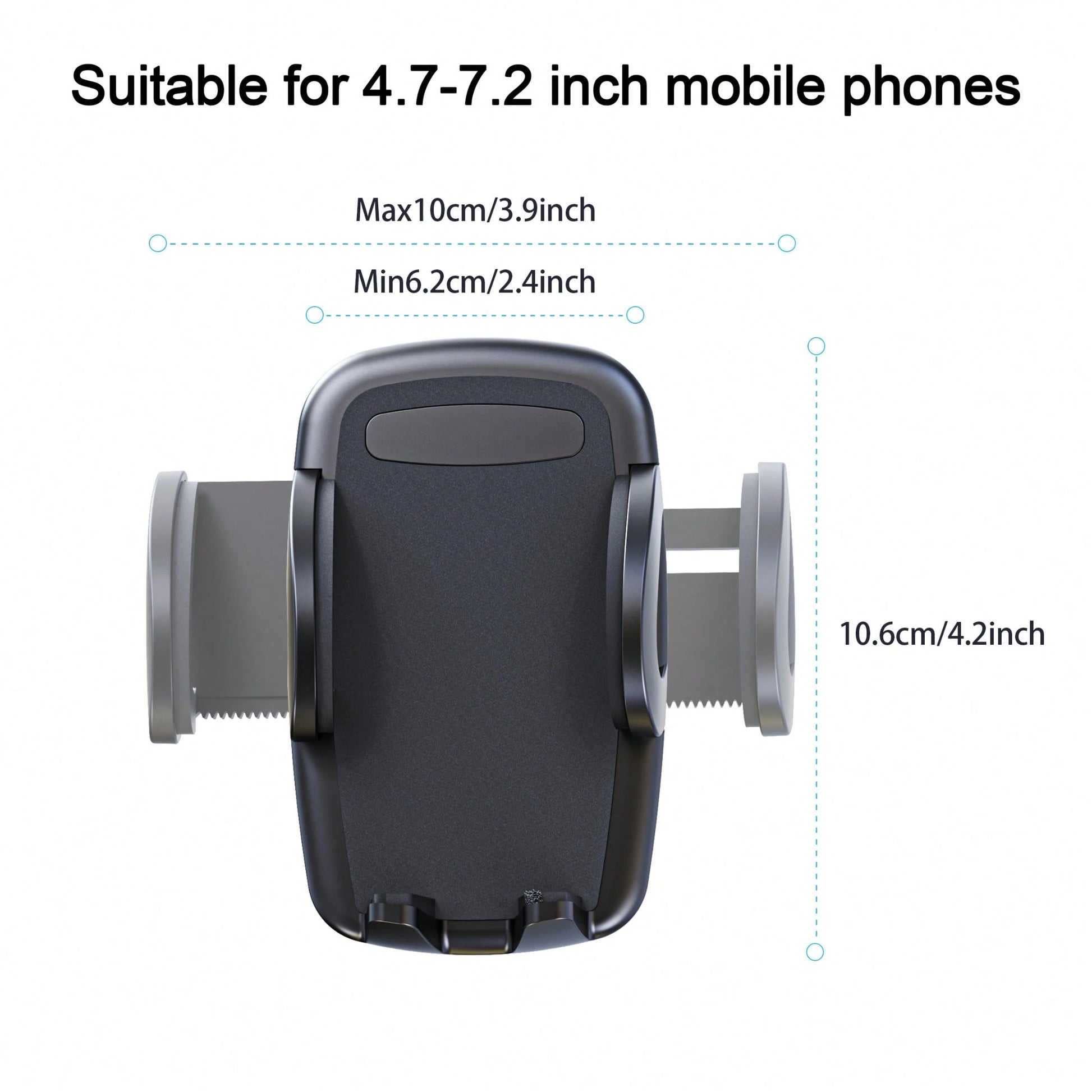 LRBH Solid Car & Truck Phone Holder, 11.8 Inch Gooseneck Long Arm, Industrial Grade Strong Suction Cup Phone Mount, Anti-Shake Stabilizer, Suitable For All Phones