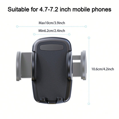 LRBH Solid Car & Truck Phone Holder, 11.8 Inch Gooseneck Long Arm, Industrial Grade Strong Suction Cup Phone Mount, Anti-Shake Stabilizer, Suitable For All Phones
