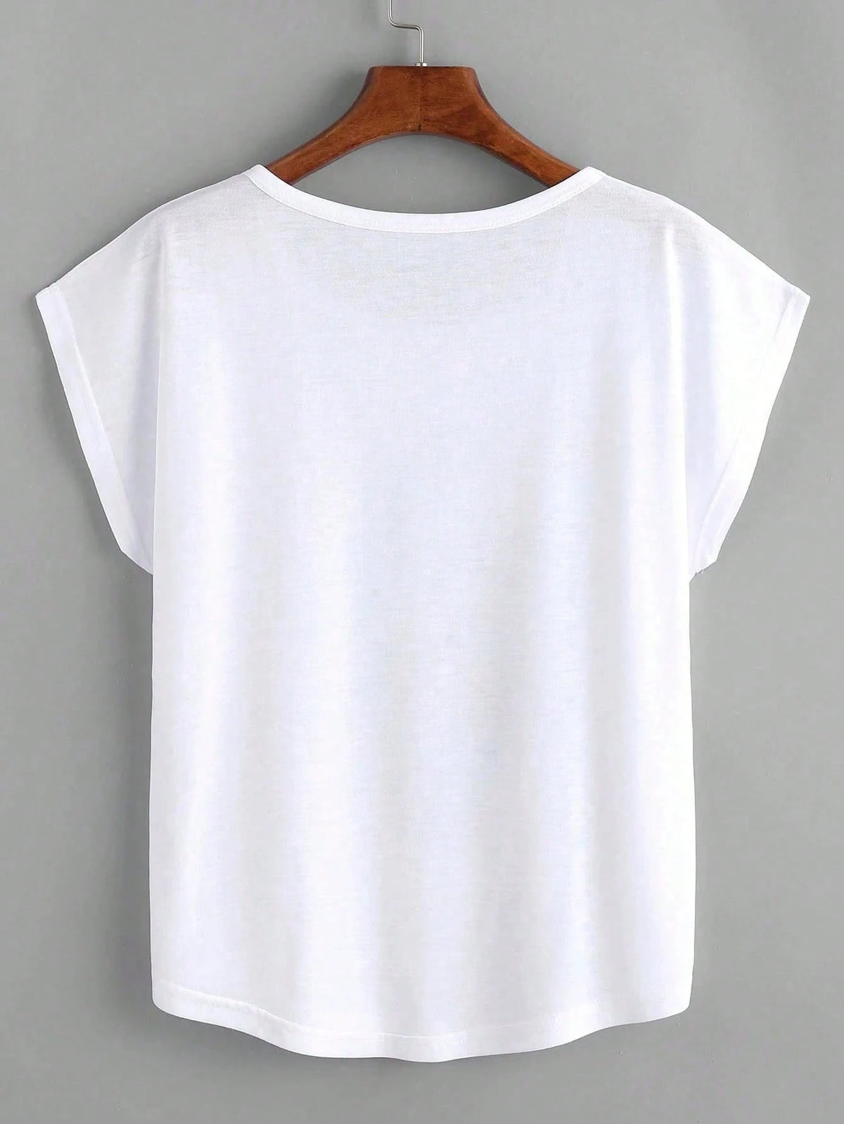 LUNE Butterfly Print Batwing Sleeve Tee Graphic Tees Women Tops