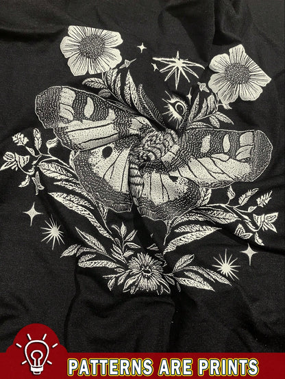 LUNE Butterfly Print Casual Camisole Tank Top For Plus Size, Summer