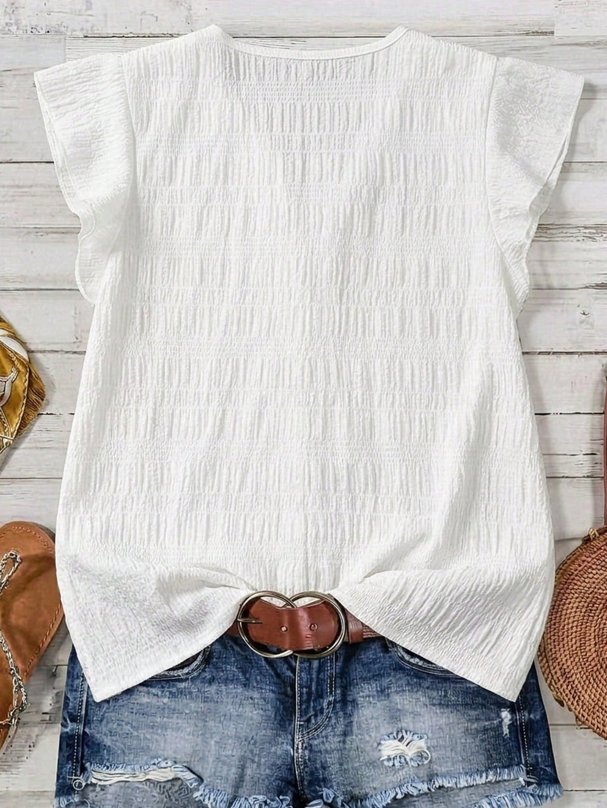 LUNE Women's Casual Blouse, Cap Sleeve, Summer For Ladies, Summer For Women, Country Style For Women