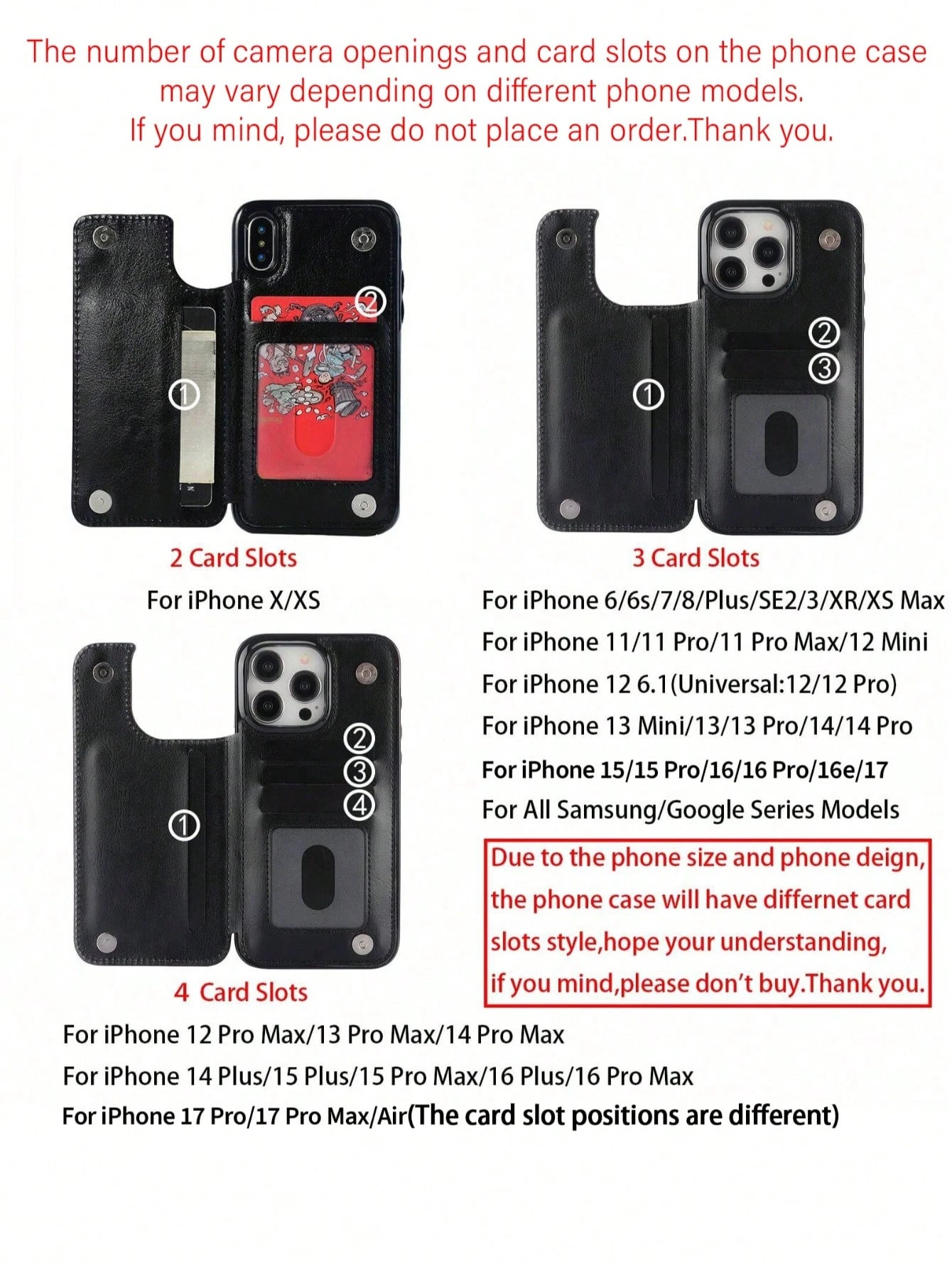 Luxury Durable Wallet Phone Case, Compatible With 16e 16 15 14 13 12 11 Pro Max SE X XR XS Max 8 7 6 6S Plus, And Galaxy S25 S24 S23 S22 S21 S20 Ultra A13 A14 A15 A35 A53 A54 A55 S23 FE S24 FE. With K