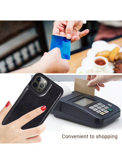 Luxury Durable Wallet Phone Case, Compatible With 16e 16 15 14 13 12 11 Pro Max SE X XR XS Max 8 7 6 6S Plus, And Galaxy S25 S24 S23 S22 S21 S20 Ultra A13 A14 A15 A35 A53 A54 A55 S23 FE S24 FE. With K