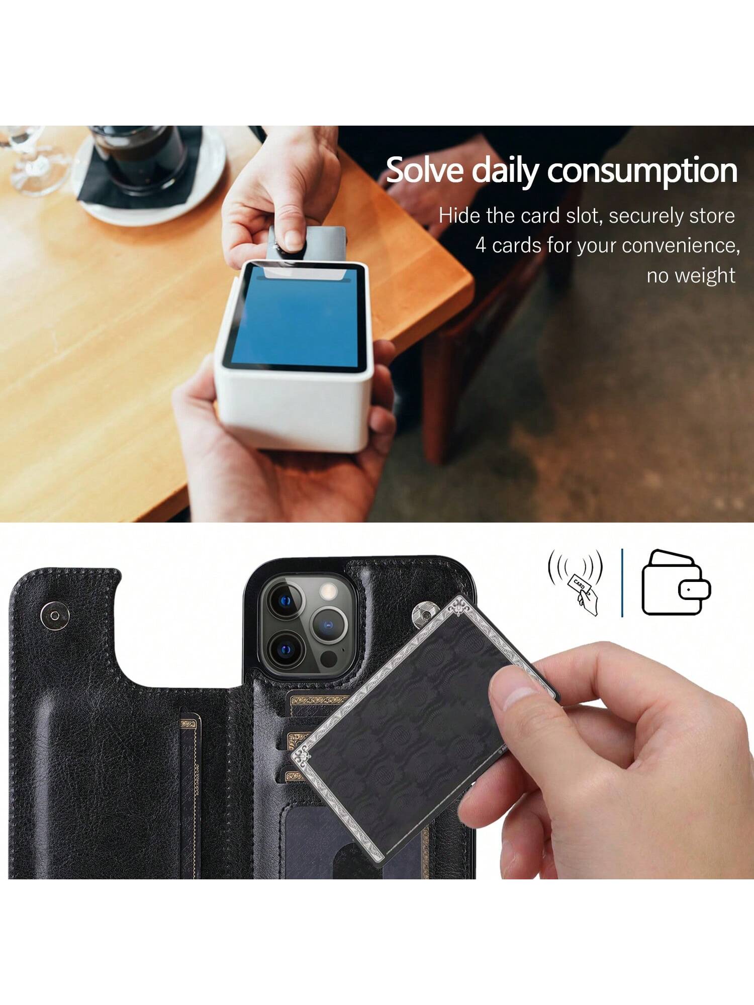 Luxury Durable Wallet Phone Case, Compatible With 16e 16 15 14 13 12 11 Pro Max SE X XR XS Max 8 7 6 6S Plus, And Galaxy S25 S24 S23 S22 S21 S20 Ultra A13 A14 A15 A35 A53 A54 A55 S23 FE S24 FE. With K