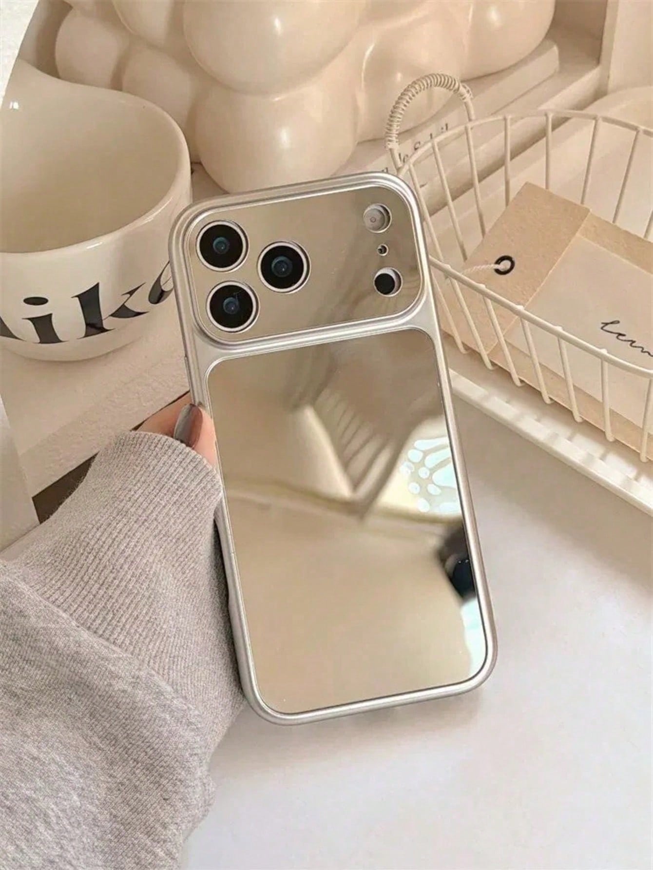 Luxury Electroplated Mirror Camera Protection Phone Case Compatible With IPhone 17 Pro Max 17Pro 17 16 15 14 13 Pro Max 17Air Fashionable Protective Back Cover