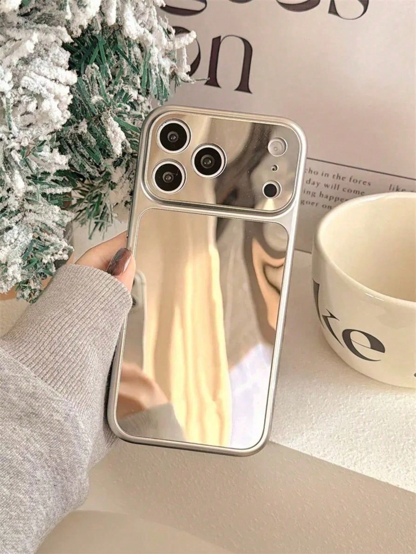 Luxury Electroplated Mirror Camera Protection Phone Case Compatible With IPhone 17 Pro Max 17Pro 17 16 15 14 13 Pro Max 17Air Fashionable Protective Back Cover