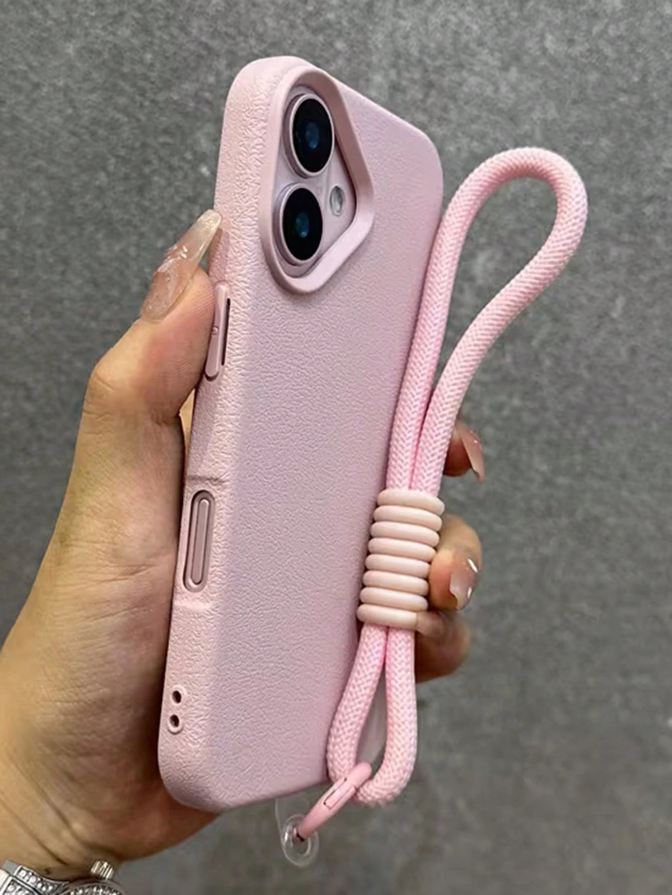 Luxury Solid Color Faux Leather Phone Case Compatible With IPhone 17 Pro Max 17 Pro 17 16 Pro Max 16 Pro 16 15 Pro Max 15 Pro 14 Pro Max 14 Pro 13 Pro Max Full Coverage Protective Back Cover Bring A S