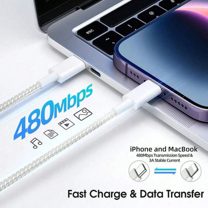 Macaron Color PD 20W Fast Charging Adapter + 3.3ft/100cm High-Efficiency Data Transfer Fast Charging Cable Charger Set Compatible With IPhone 14 Pro Max/14 Pro/14 Plus/14/13/12/11/XS/XR/8/7/6/ Series