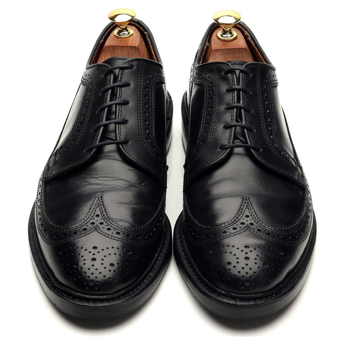 'MacNeil' Black Leather Derby Brogues UK 7.5 US 8.5 E