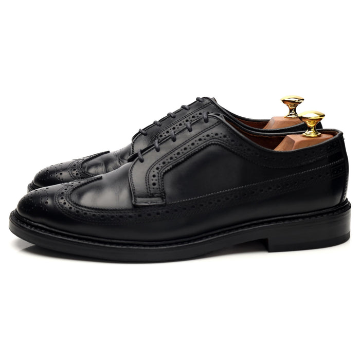 'MacNeil' Black Leather Derby Brogues UK 7.5 US 8.5 E