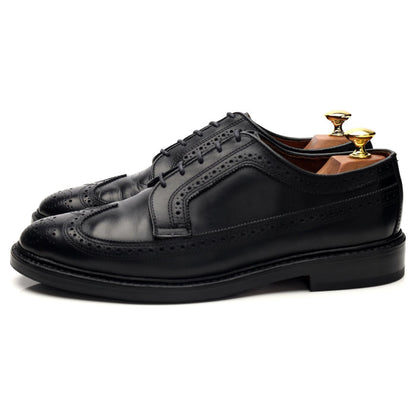 'MacNeil' Black Leather Derby Brogues UK 7.5 US 8.5 E
