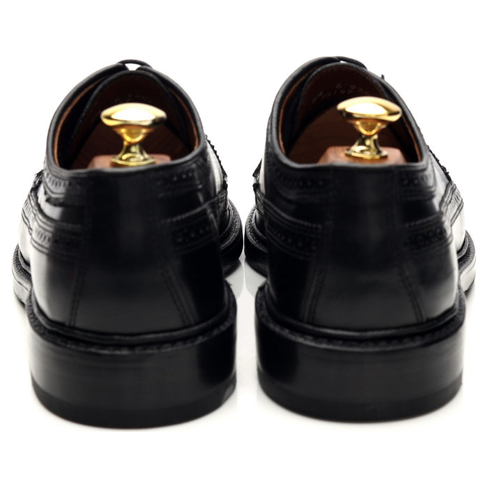 'MacNeil' Black Leather Derby Brogues UK 7.5 US 8.5 E