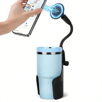 Magnetic Cup Holder Phone Holder For Magsafe, 360 Adjustable Long Gooseneck Powerful N54 Magnet Cell Phone Mount For Car Compatible With IPhone All Smartphones