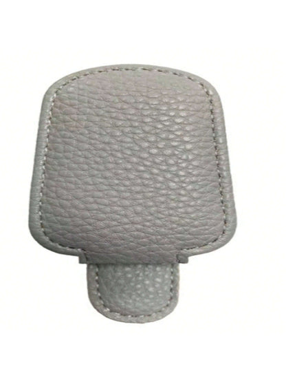 Magnetic Leather Fashion Glasses Clip, Suitable For Car Sun Visor, Eyeglasses Hook Clip, Car Interior Sun Visor Accessories