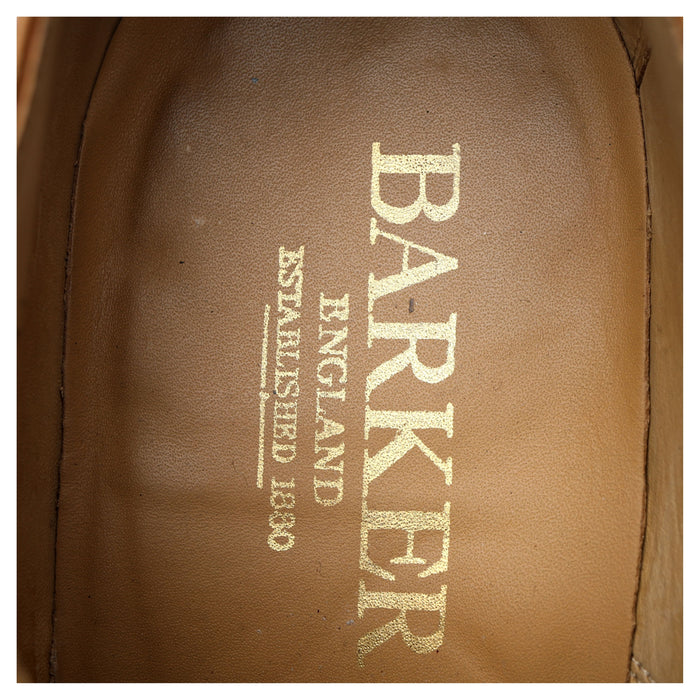 'Malton' Tan Brown Leather Oxford Brogues UK 7 F