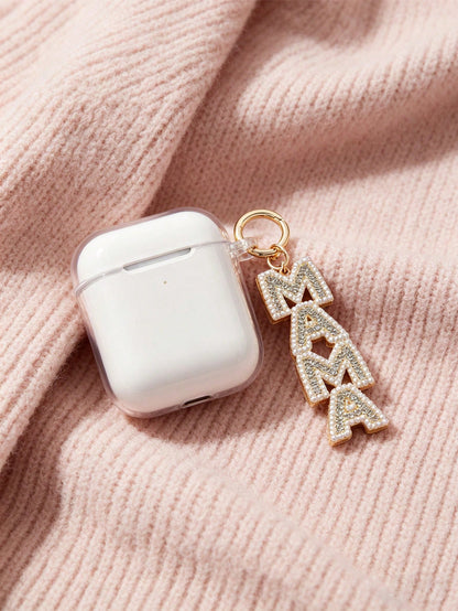 Mama Keychain For Women, Creative Letter Alloy Jewelry With Diamond & Pearl Inlay, Mom Birthday Mother's Day Gift, Key Ring Bag Charm Purse Accessory, Cute Fashion Pendant For Keys Bags, Party Favor F