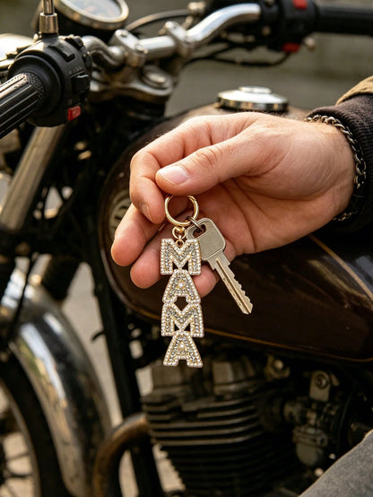 Mama Keychain For Women, Creative Letter Alloy Jewelry With Diamond & Pearl Inlay, Mom Birthday Mother's Day Gift, Key Ring Bag Charm Purse Accessory, Cute Fashion Pendant For Keys Bags, Party Favor F
