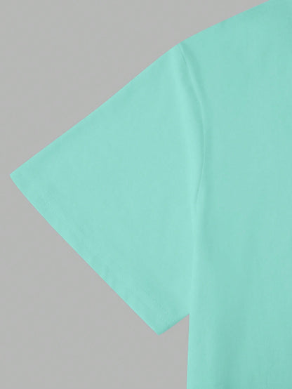 Manfinity Homme Men's Plain Round Neck Short Sleeve Simple Top, Casual Everyday Wear Men T-Shirts Casual Plain T-Shirts Casual Tee