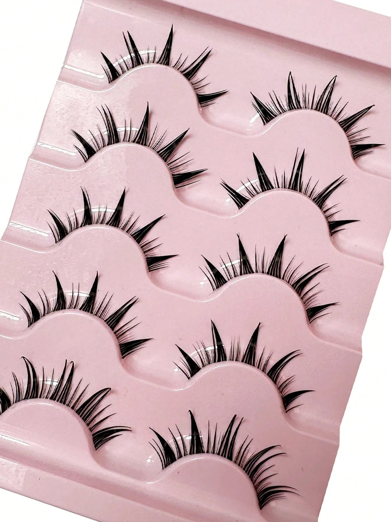 Manga Lashes Wet Look Thai Style Anime Cosplay False Eyelashes 18mm Spiky Thick Dramatic Doll Lashes Japanese Korean Lashes 10Pairs
