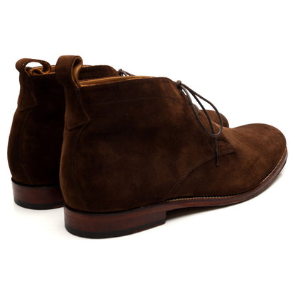 'Marcus' Dark Brown Suede Chukka Boots UK 10.5 F