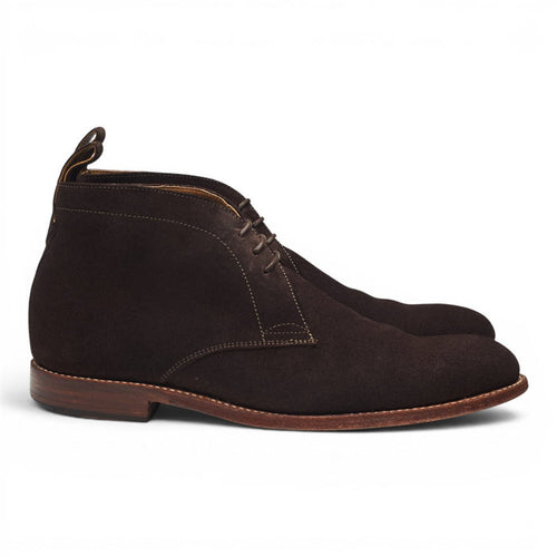 'Marcus' Dark Brown Suede Chukka Boots UK 7 F