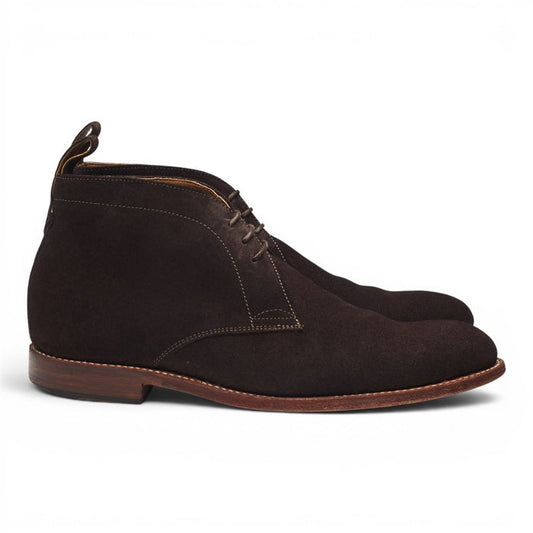 'Marcus' Dark Brown Suede Chukka Boots UK 7 F